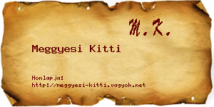 Meggyesi Kitti névjegykártya